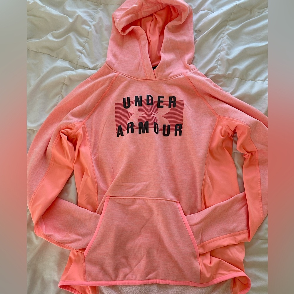 Coral Pink Under Armor Hoodie